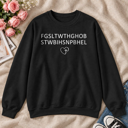 For God So Loved The World, John 3:16, Gift For Christian Believers - 2D Unisex Sweatshirt
