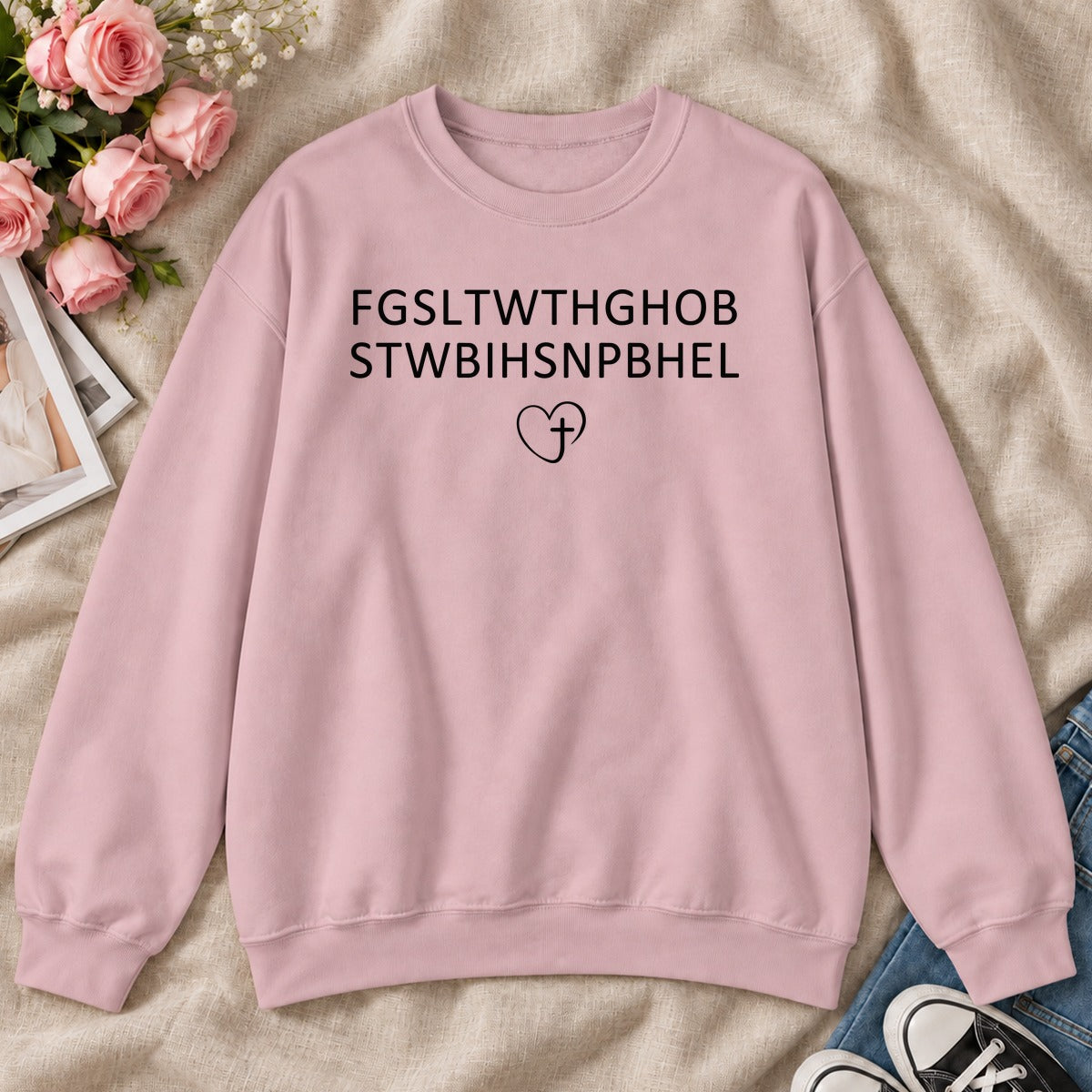 For God So Loved The World, John 3:16, Gift For Christian Believers - 2D Unisex Sweatshirt
