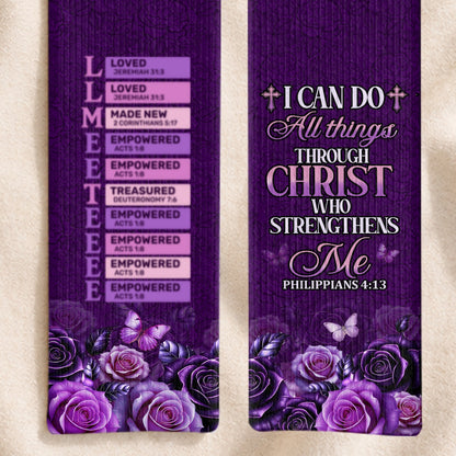 I Can Do All Things Through Christ Who Strengthens Me, Gift For Women | Personalized Scarf
