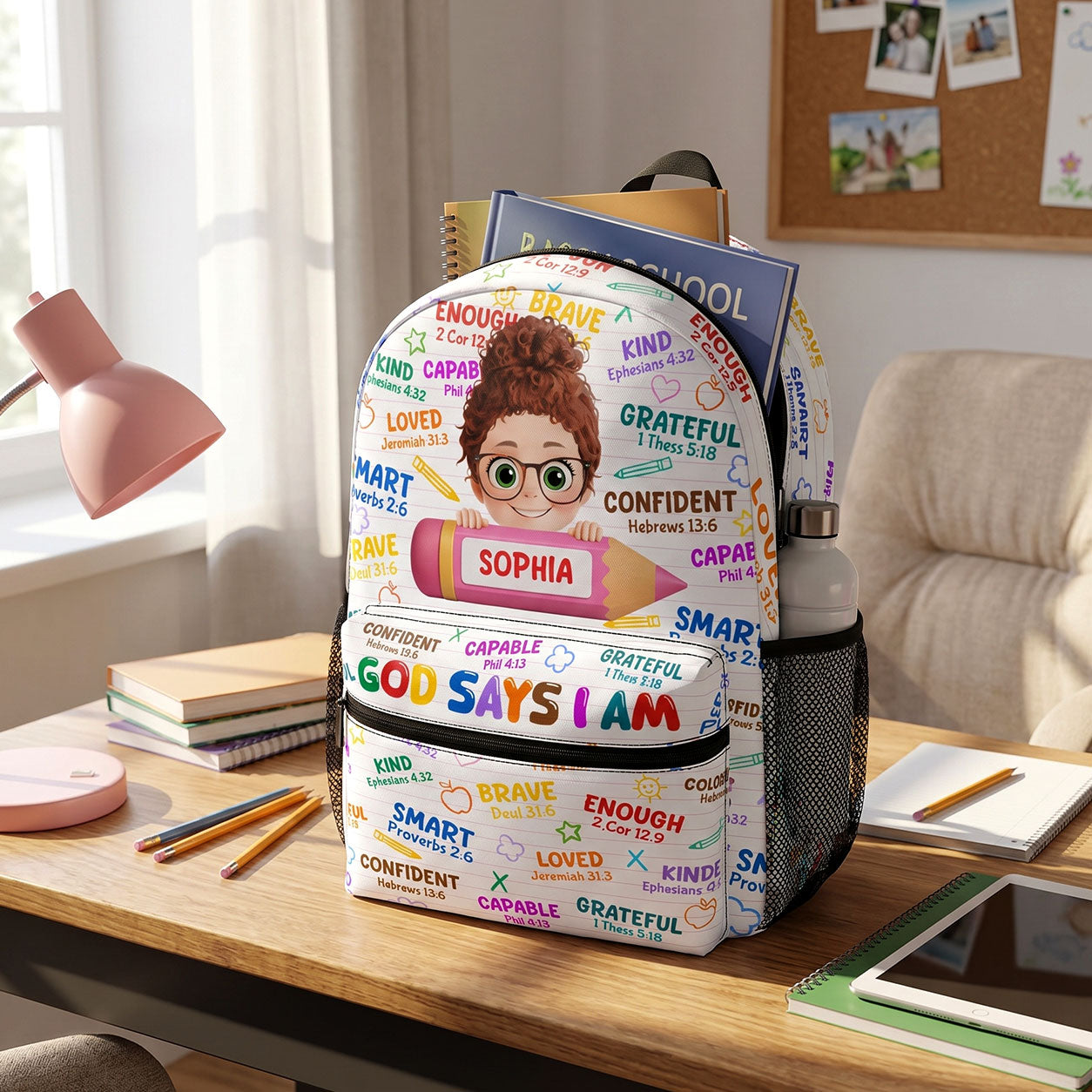 God Says I Am | Personalized Backpack
