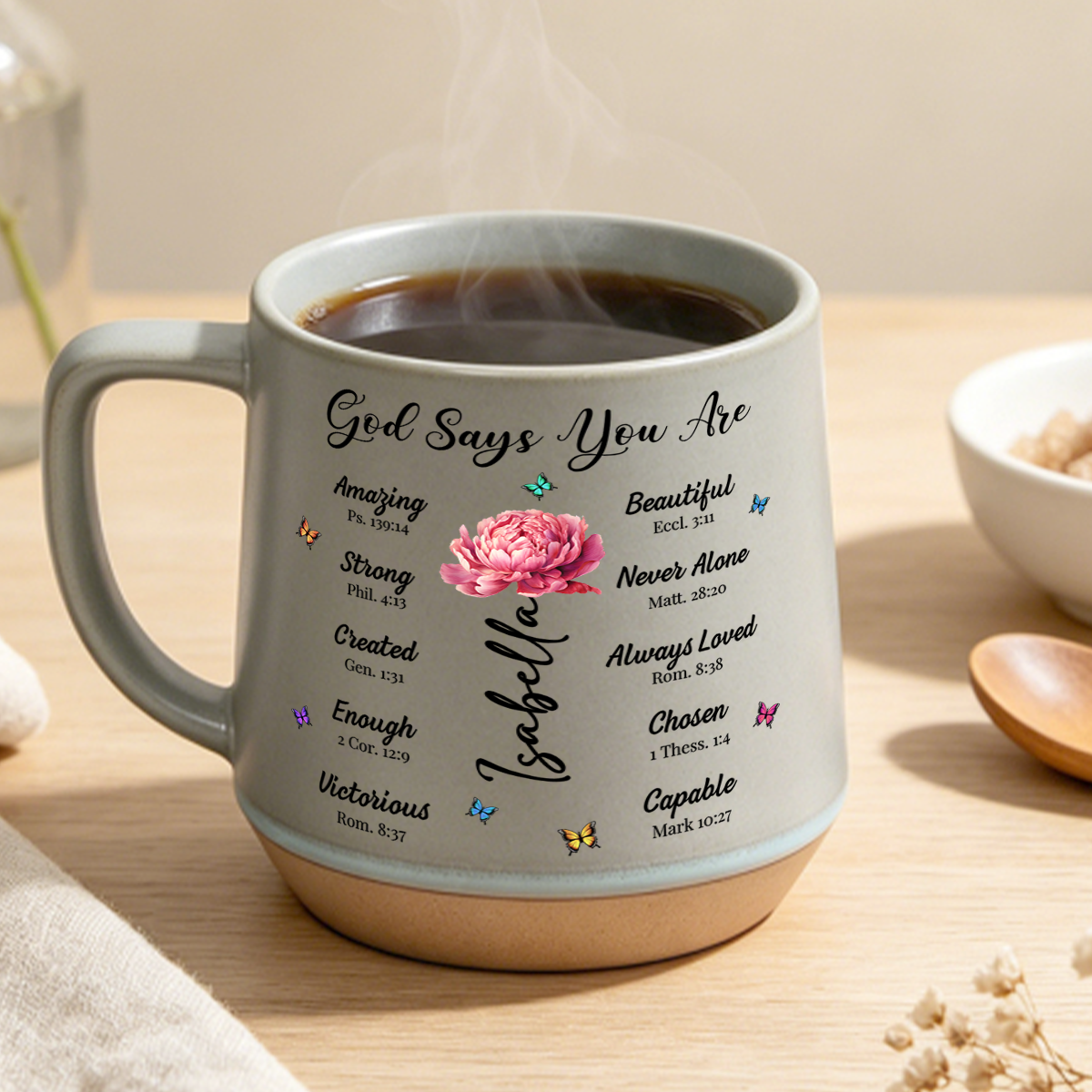 God Says You Are, Gift For Loved One | Personaliezd 12OZ Conical Coffee Mug