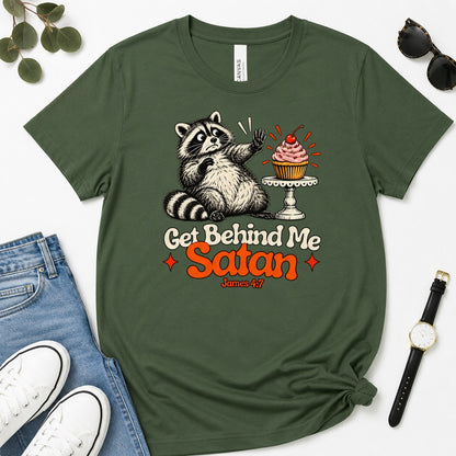 Get Behind Me Satan, Gift For Christian Dessert Lovers - 2D Unisex Premium T-shirt