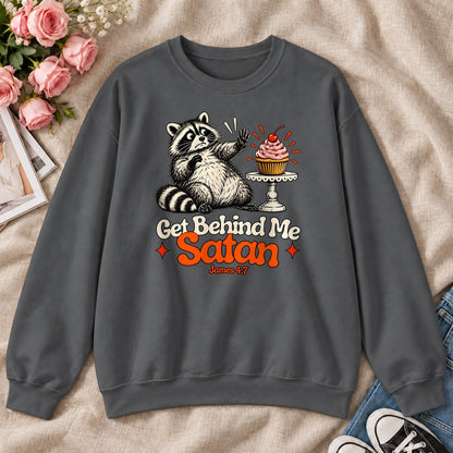 Get Behind Me Satan, Gift For Christian Dessert Lovers - 2D Unisex Sweatshirt