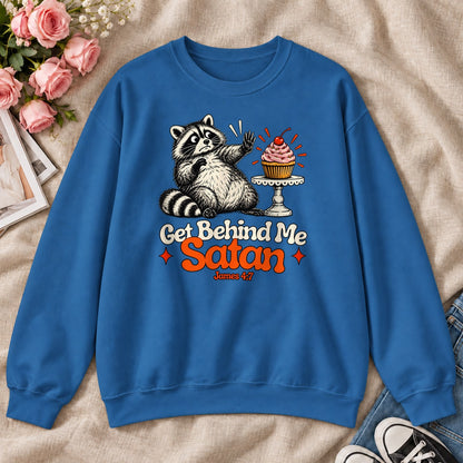 Get Behind Me Satan, Gift For Christian Dessert Lovers - 2D Unisex Sweatshirt