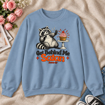 Get Behind Me Satan, Gift For Christian Dessert Lovers - 2D Unisex Sweatshirt