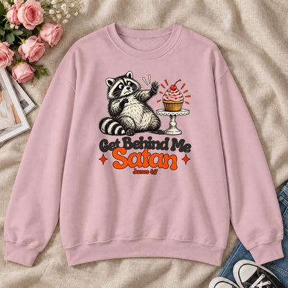 Get Behind Me Satan, Gift For Christian Dessert Lovers - 2D Unisex Sweatshirt
