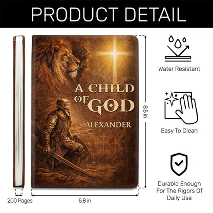 A Child Of God | Personalized Leather Cover Notebook