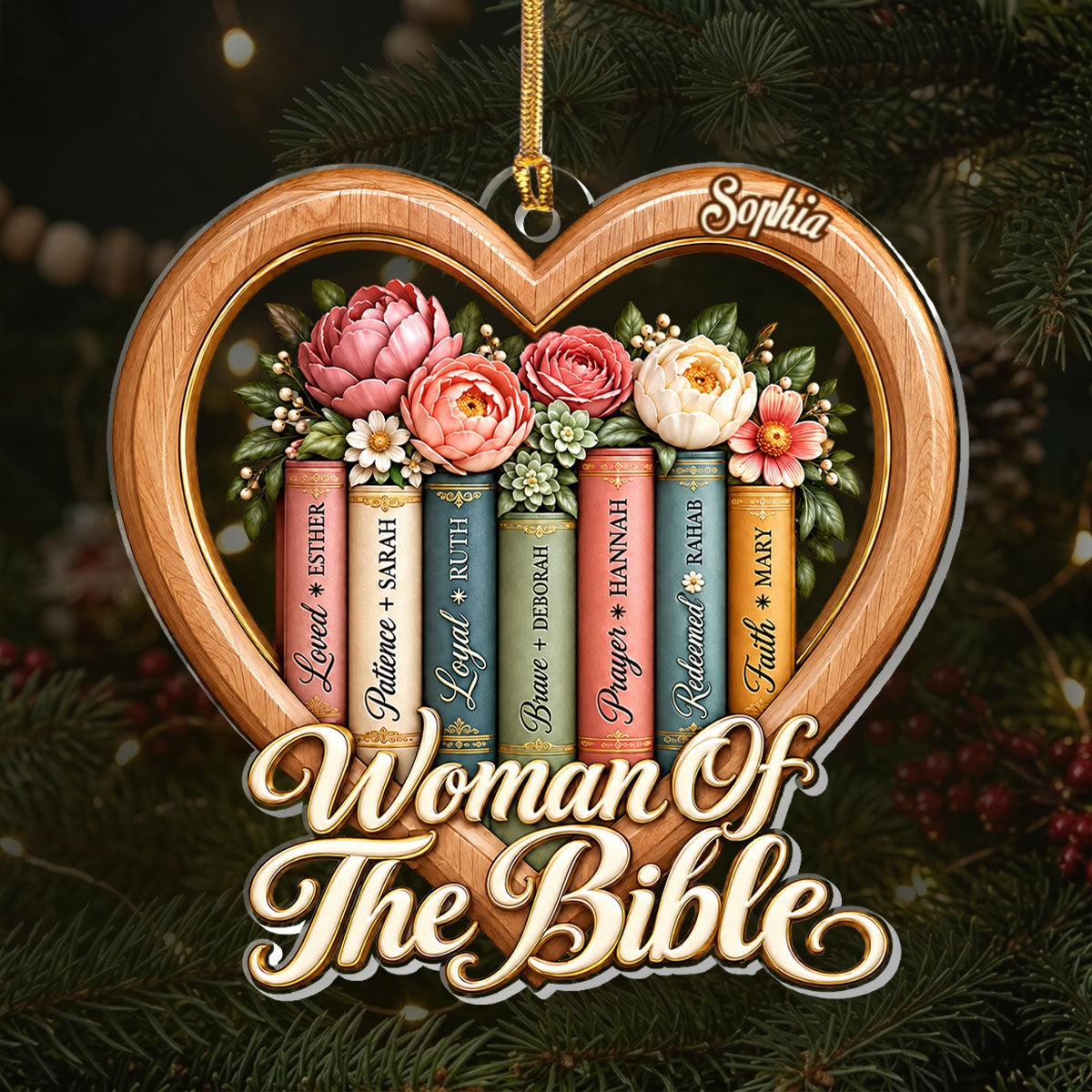Woman Of The Bible, Gift For Women | Personalized 1-Layer Acrylic Ornament
