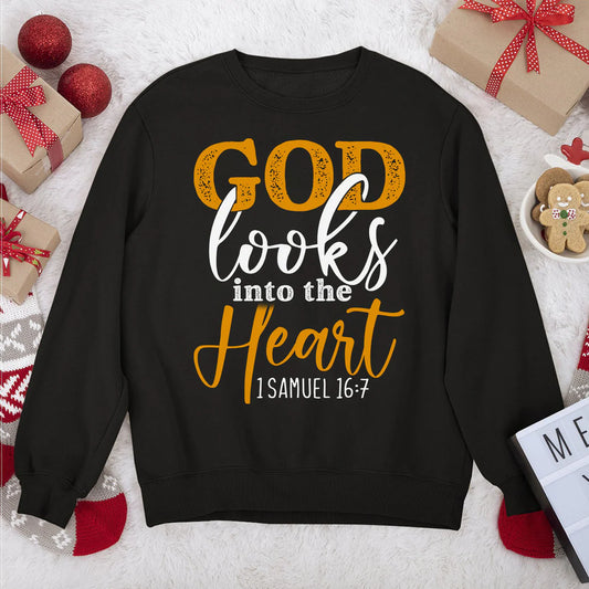 God Looks Into The Heart | 2D Unisex Sweatshirt