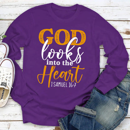 God Looks Into The Heart | 2D Unisex Long Sleeve