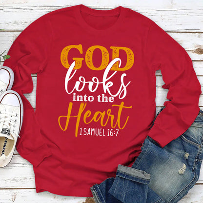 God Looks Into The Heart | 2D Unisex Long Sleeve