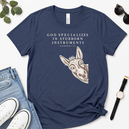 God Specializes In Stubborn Instruments, Gift For Funny Christians - 2D Unisex Premium T-shirt