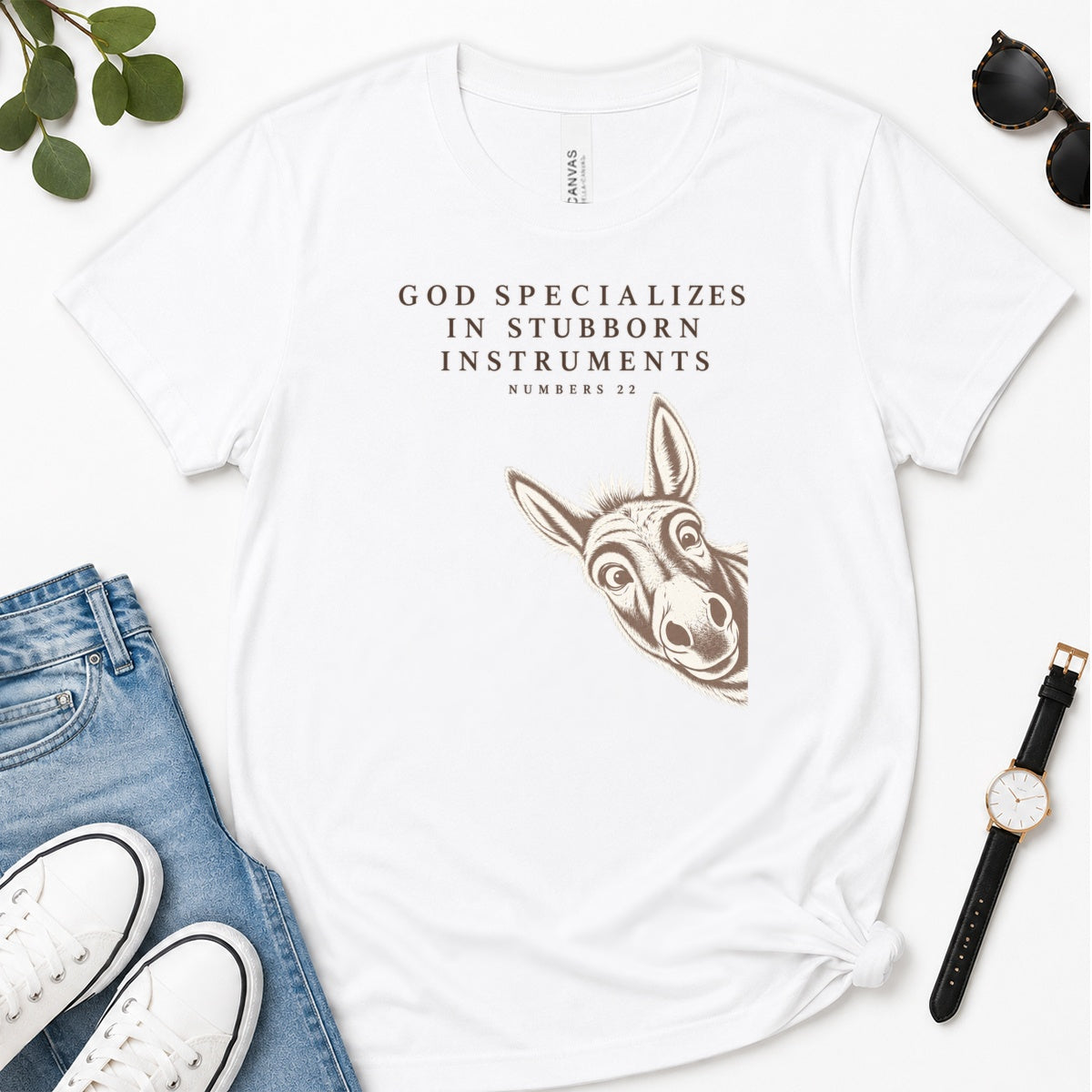 God Specializes In Stubborn Instruments, Gift For Funny Christians - 2D Unisex Premium T-shirt