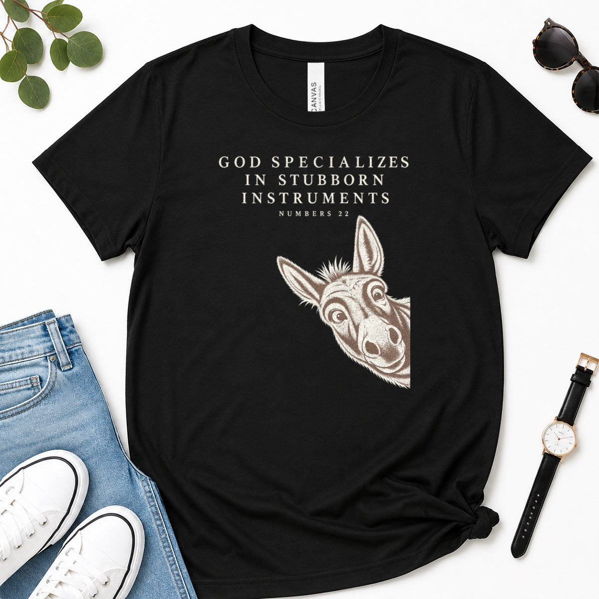 God Specializes In Stubborn Instruments, Gift For Funny Christians - 2D Unisex Premium T-shirt