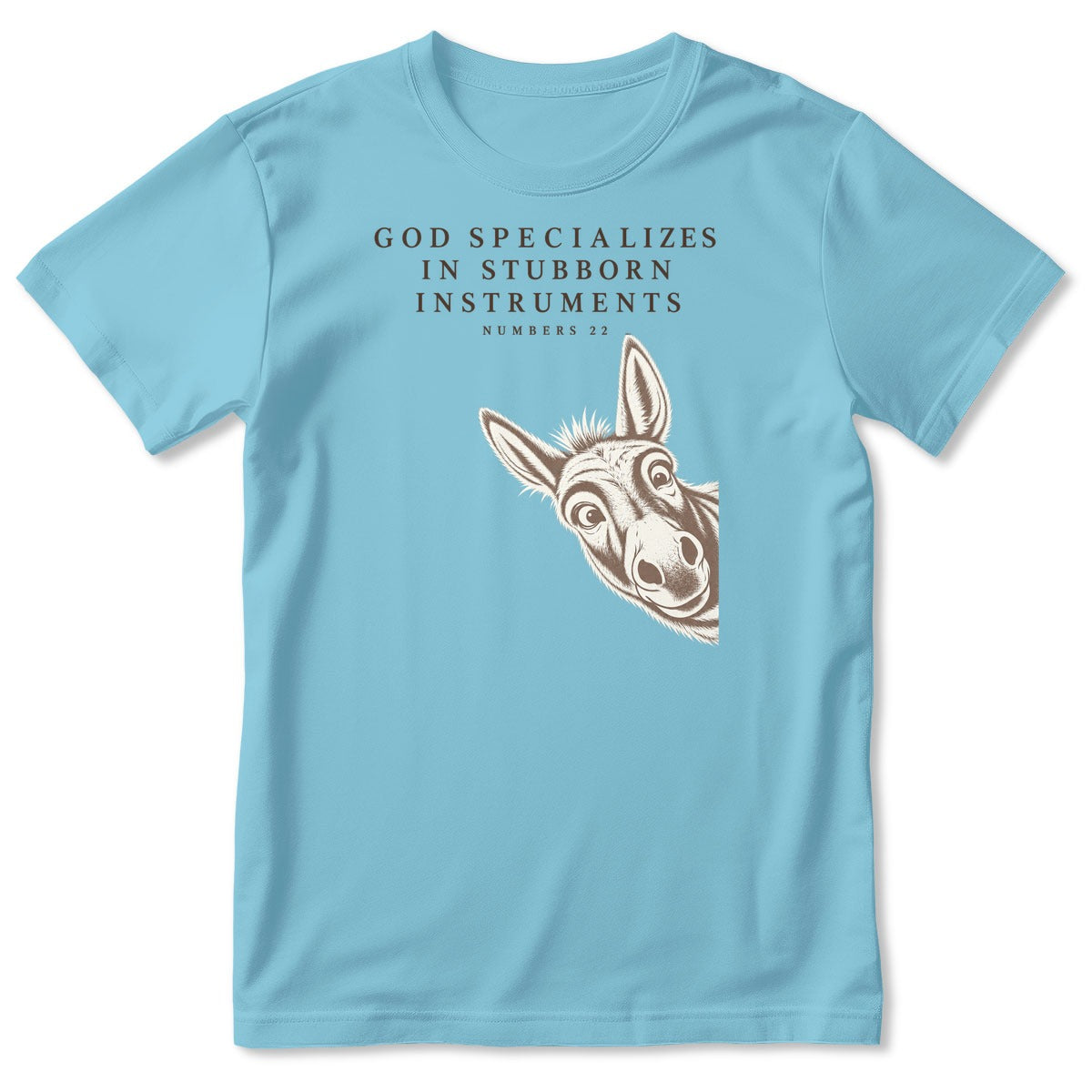 God Specializes In Stubborn Instruments Numbers 22 Donkey, Gift For Christian Bible Humor Lovers - 2D Unisex T-shirt