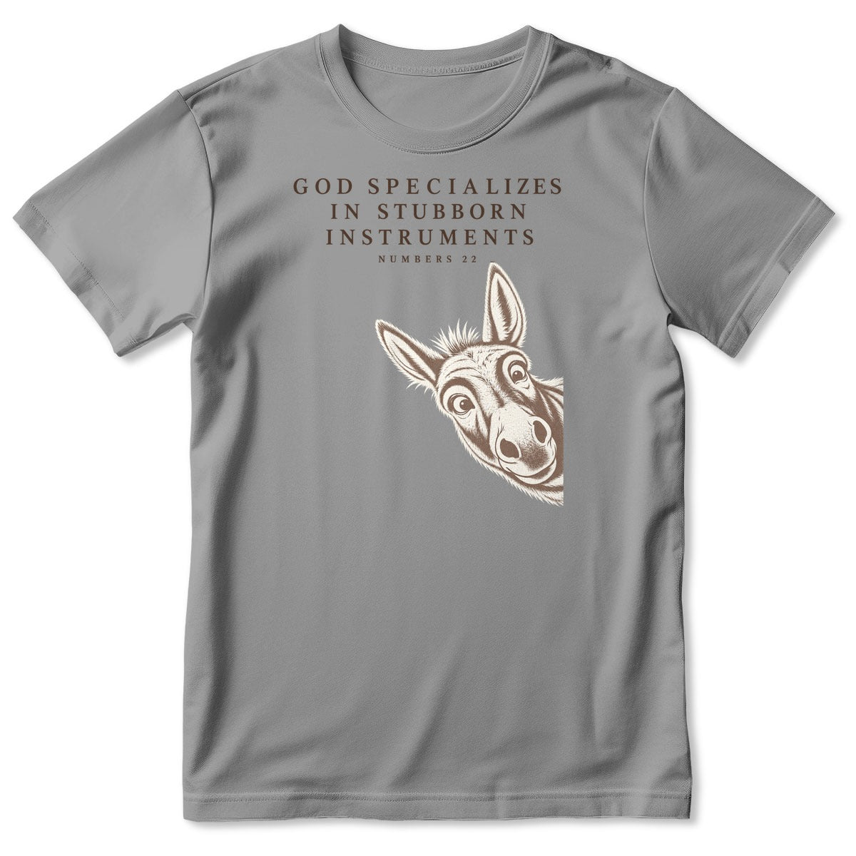 God Specializes In Stubborn Instruments Numbers 22 Donkey, Gift For Christian Bible Humor Lovers - 2D Unisex T-shirt