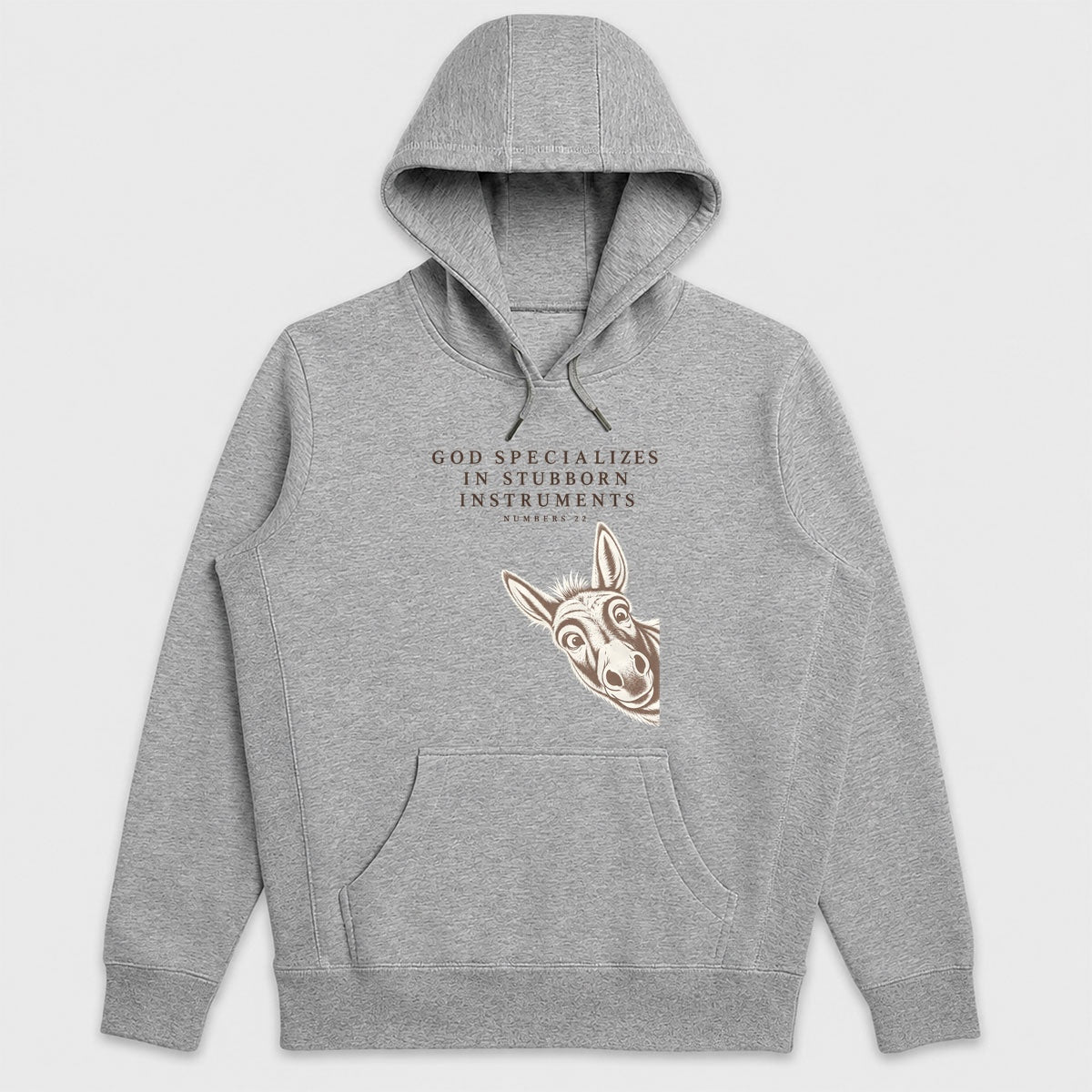 God Specializes In Stubborn Instruments Numbers 22, Gift For Christian Donkey Lovers - 2D Unisex Hoodie