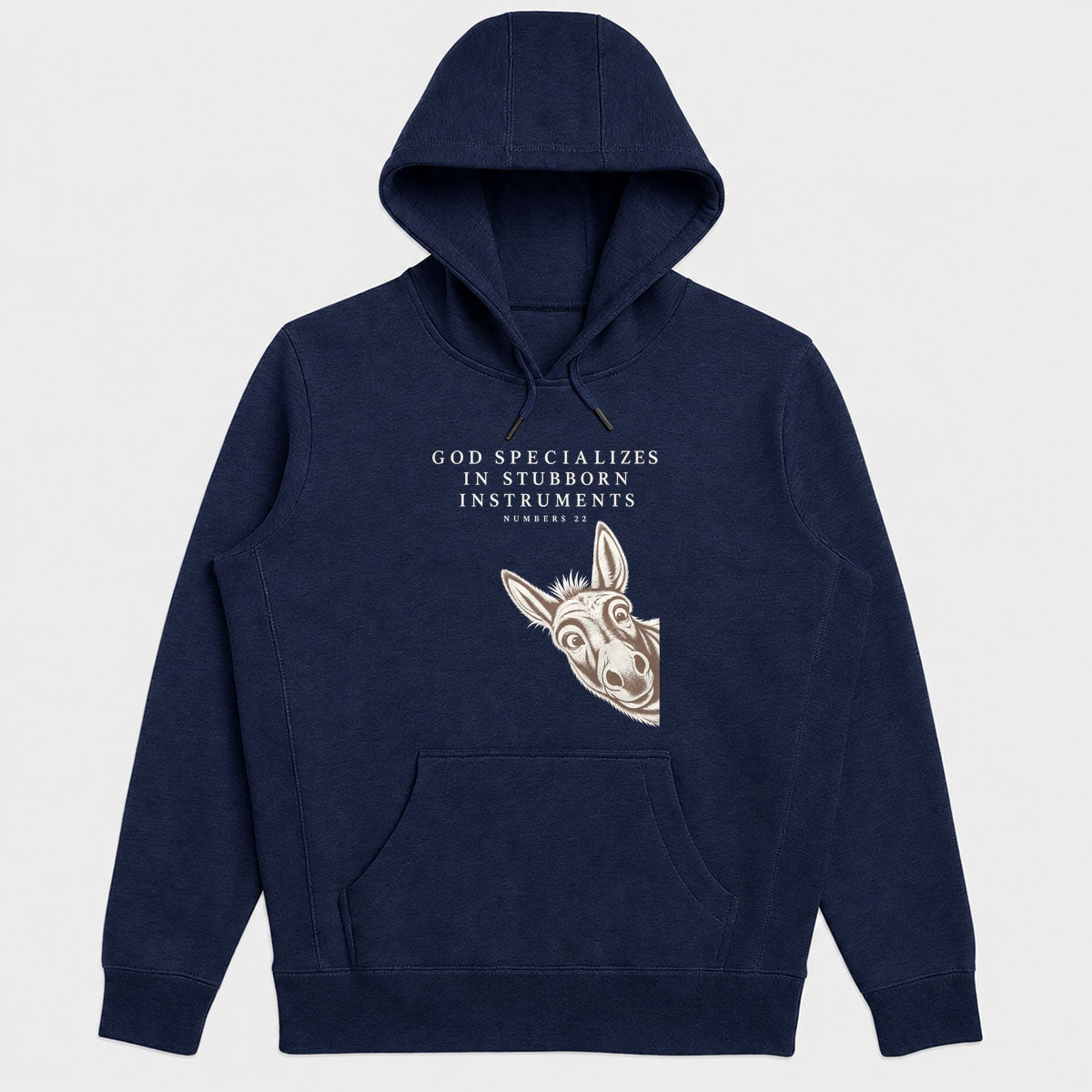 God Specializes In Stubborn Instruments Numbers 22, Gift For Christian Donkey Lovers - 2D Unisex Hoodie
