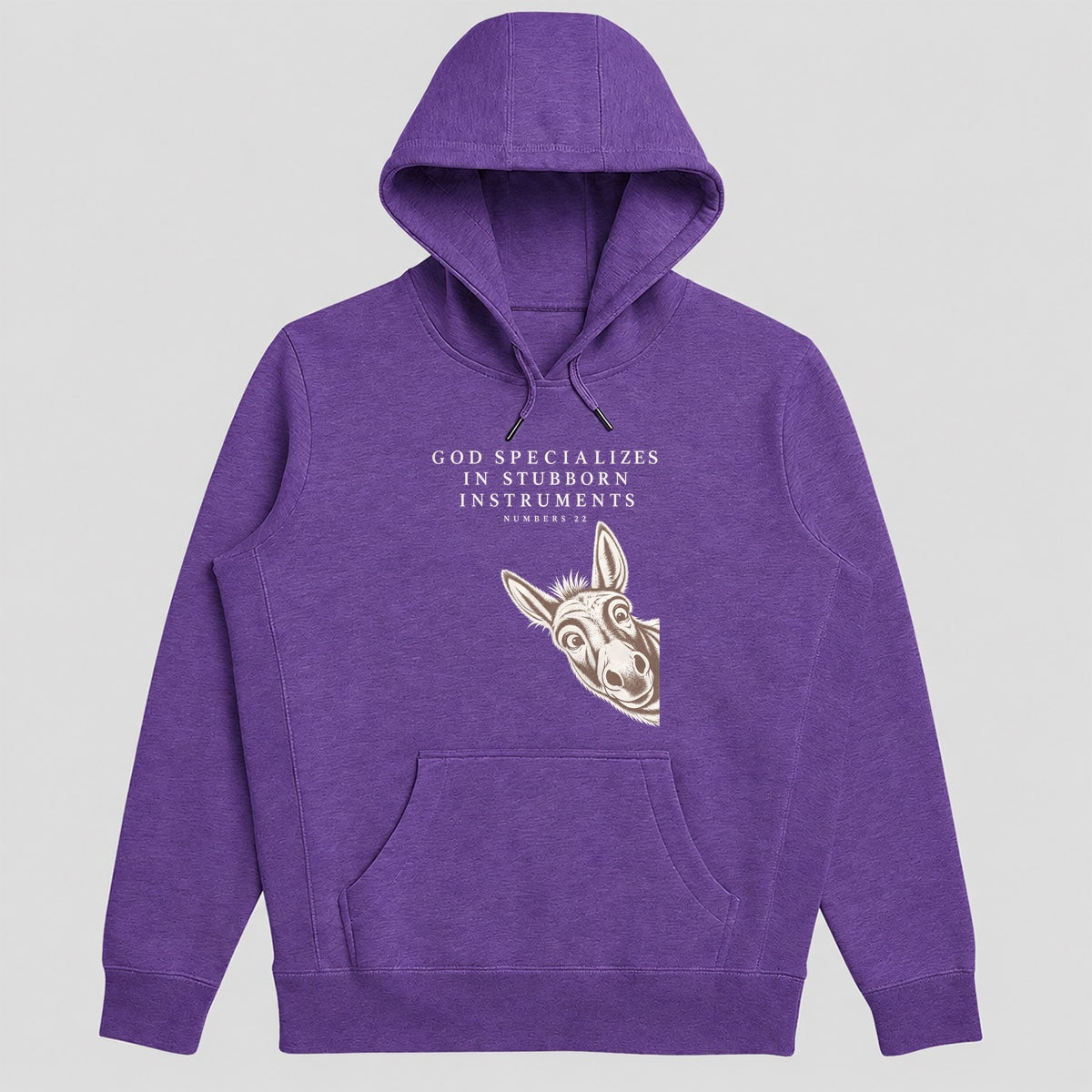 God Specializes In Stubborn Instruments Numbers 22, Gift For Christian Donkey Lovers - 2D Unisex Hoodie