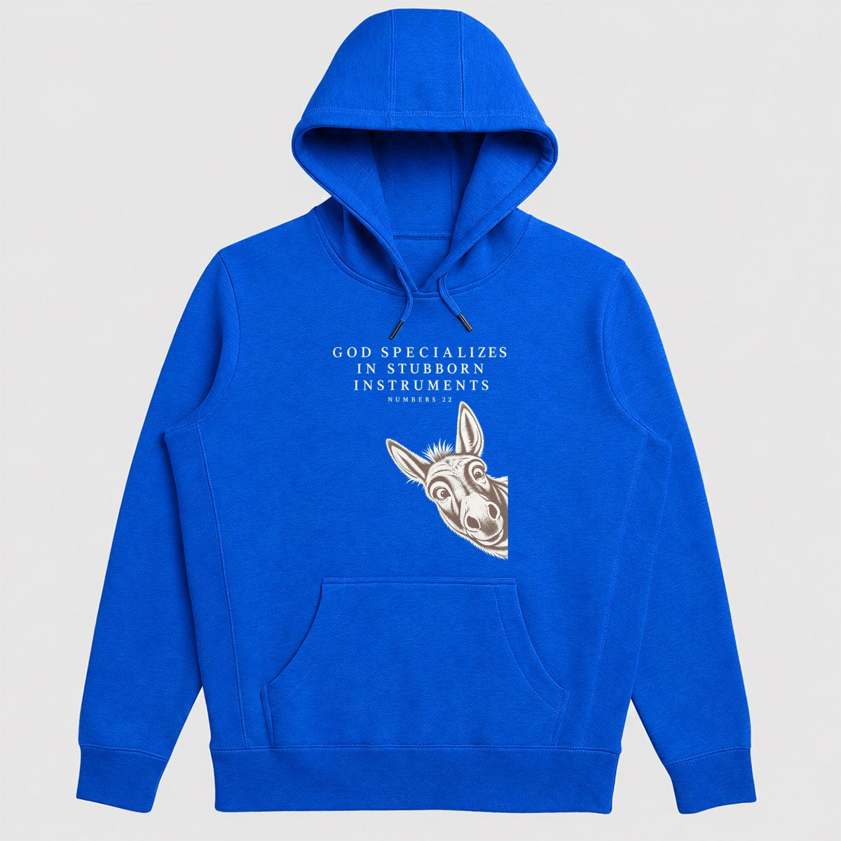 God Specializes In Stubborn Instruments Numbers 22, Gift For Christian Donkey Lovers - 2D Unisex Hoodie