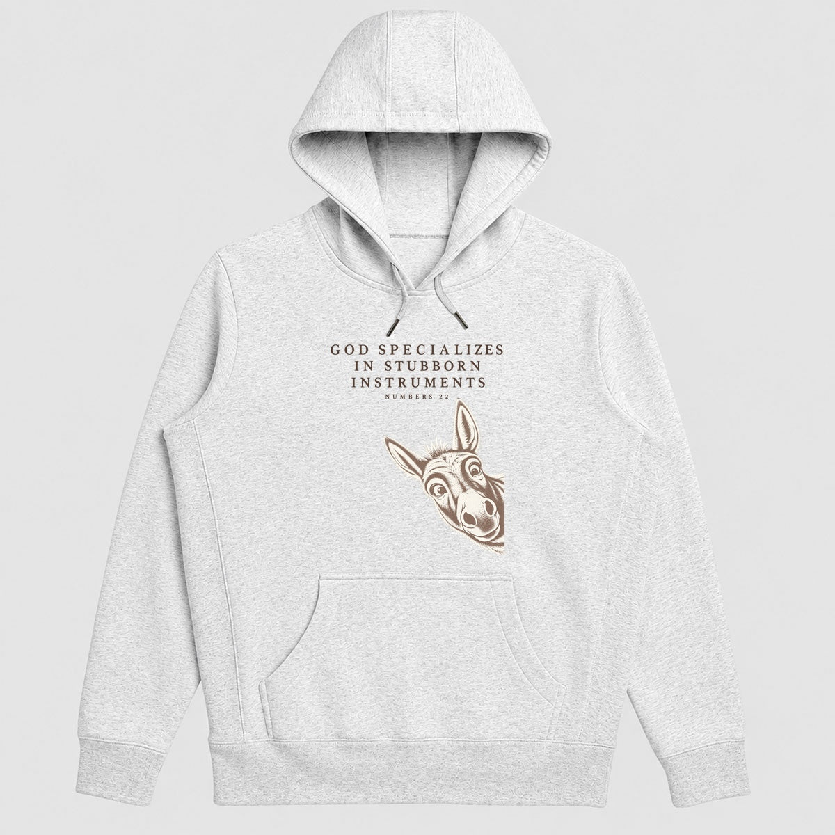God Specializes In Stubborn Instruments Numbers 22, Gift For Christian Donkey Lovers - 2D Unisex Hoodie