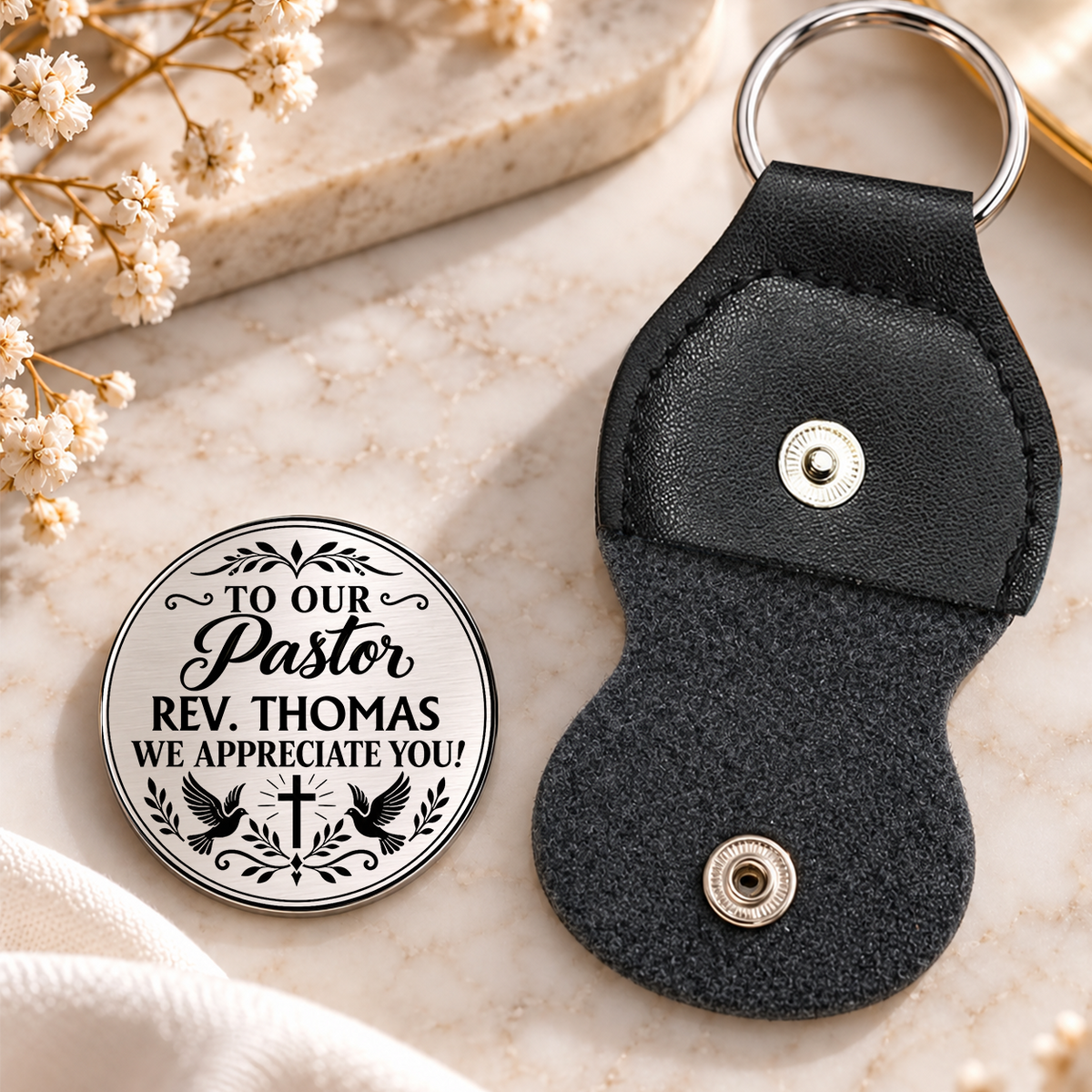 In Infinite Wisdom, Pastor Appreciation Gifts For Pastor | Personalized Pocket Hug