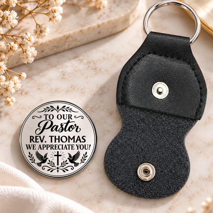 In Infinite Wisdom, Pastor Appreciation Gifts For Pastor | Personalized Pocket Hug