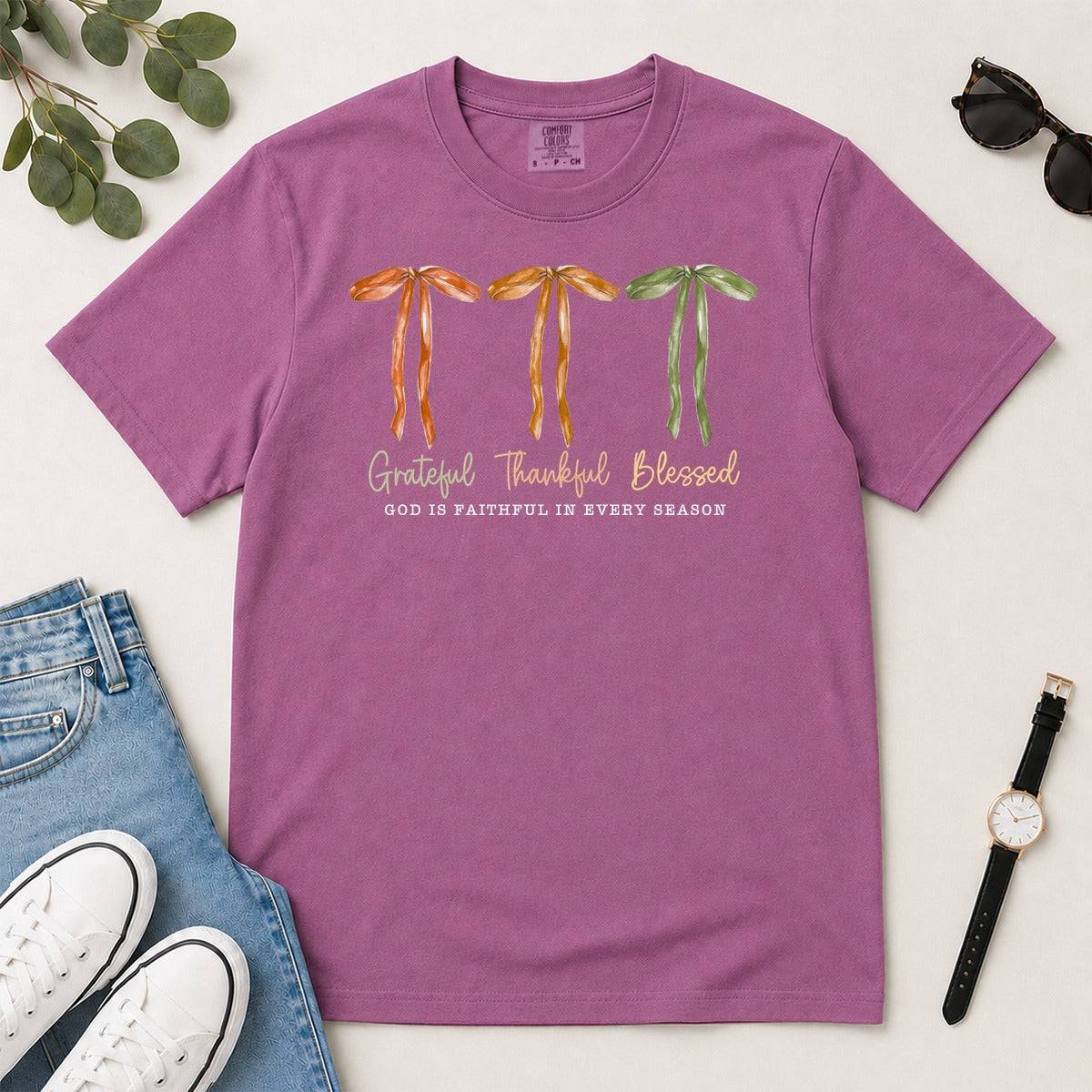 God Is Faithful In Every Season, Gift For Yourself | 2D Unisex T-shirt