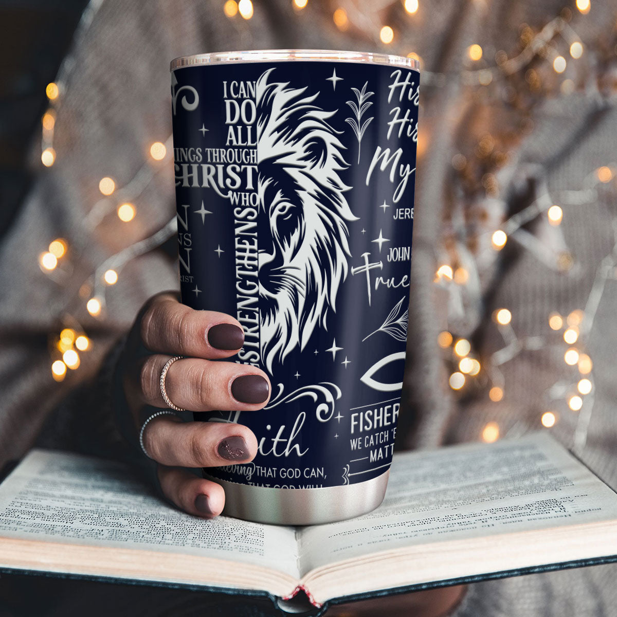 Man Of God Gift For Dad Husband Son | Personalized Stainless Steel Tumbler