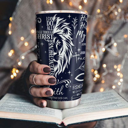 Man Of God Gift For Dad Husband Son | Personalized Stainless Steel Tumbler