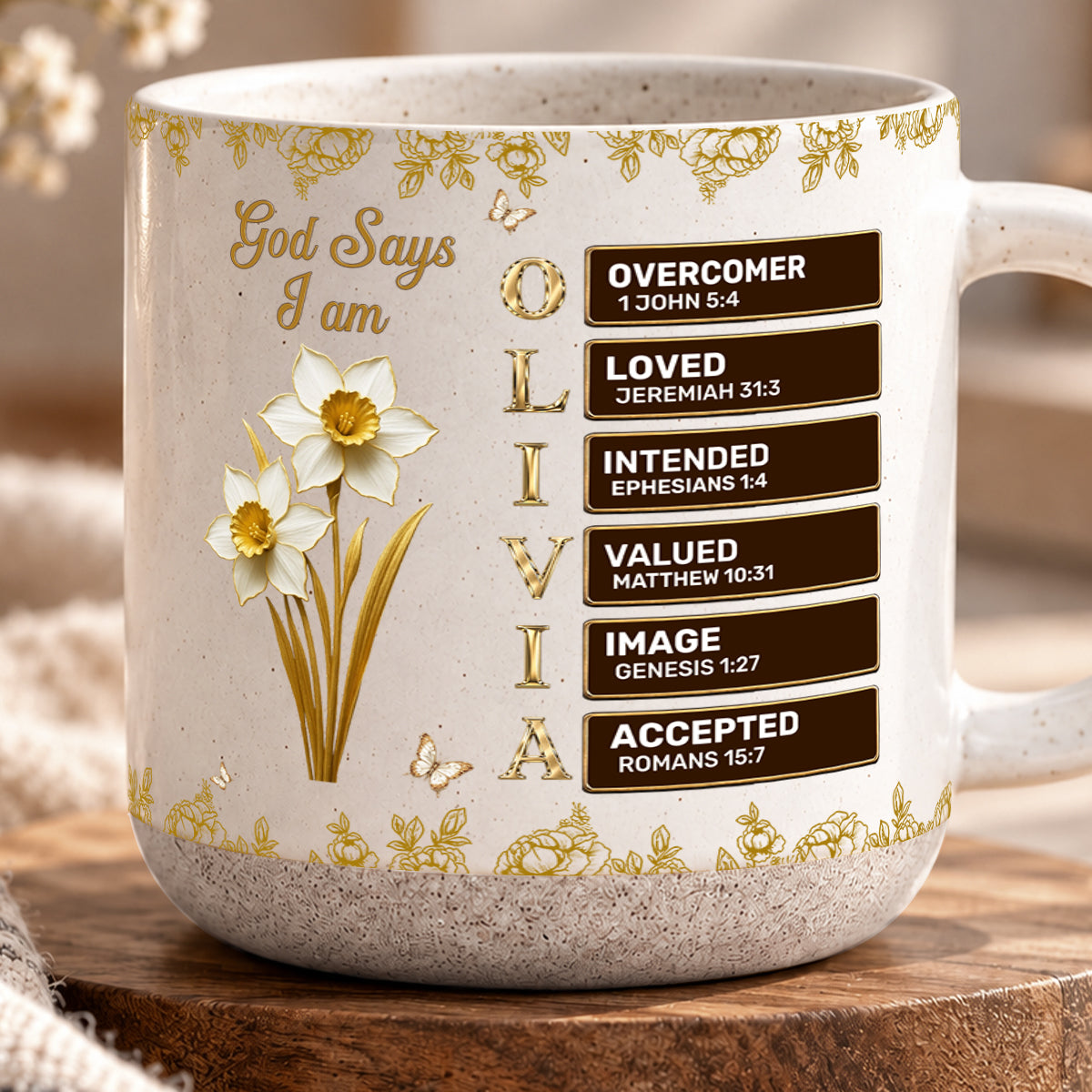 God Says You Are, Gift For Women | Personalized Pottery Mug