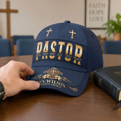 To Our Pastor For Having The Heart Of A Servant Leader | Personalized Classic Cap