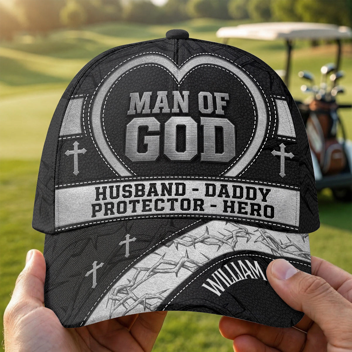 Man Of God, Gift For Men | Personalized Classic Cap