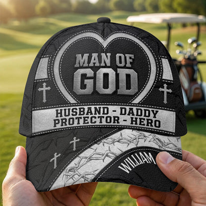 Man Of God, Gift For Men | Personalized Classic Cap