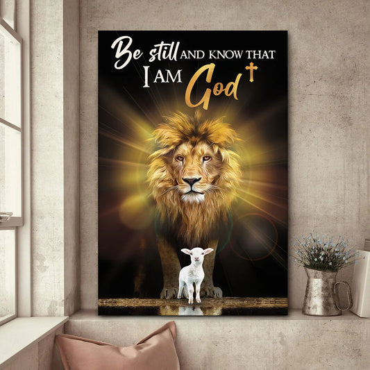 Be Still And Know That I Am God  - Personalized Canvas