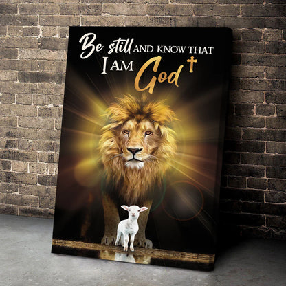 Be Still And Know That I Am God  - Personalized Canvas