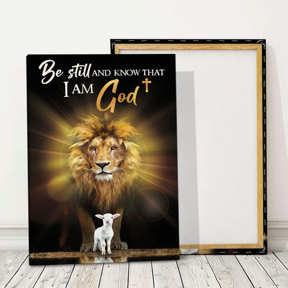 Be Still And Know That I Am God  - Personalized Canvas