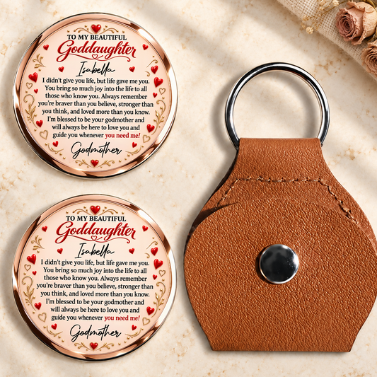 To My Beautiful Goddaughter, Gift For Loved One | Personalized Pocket Hug