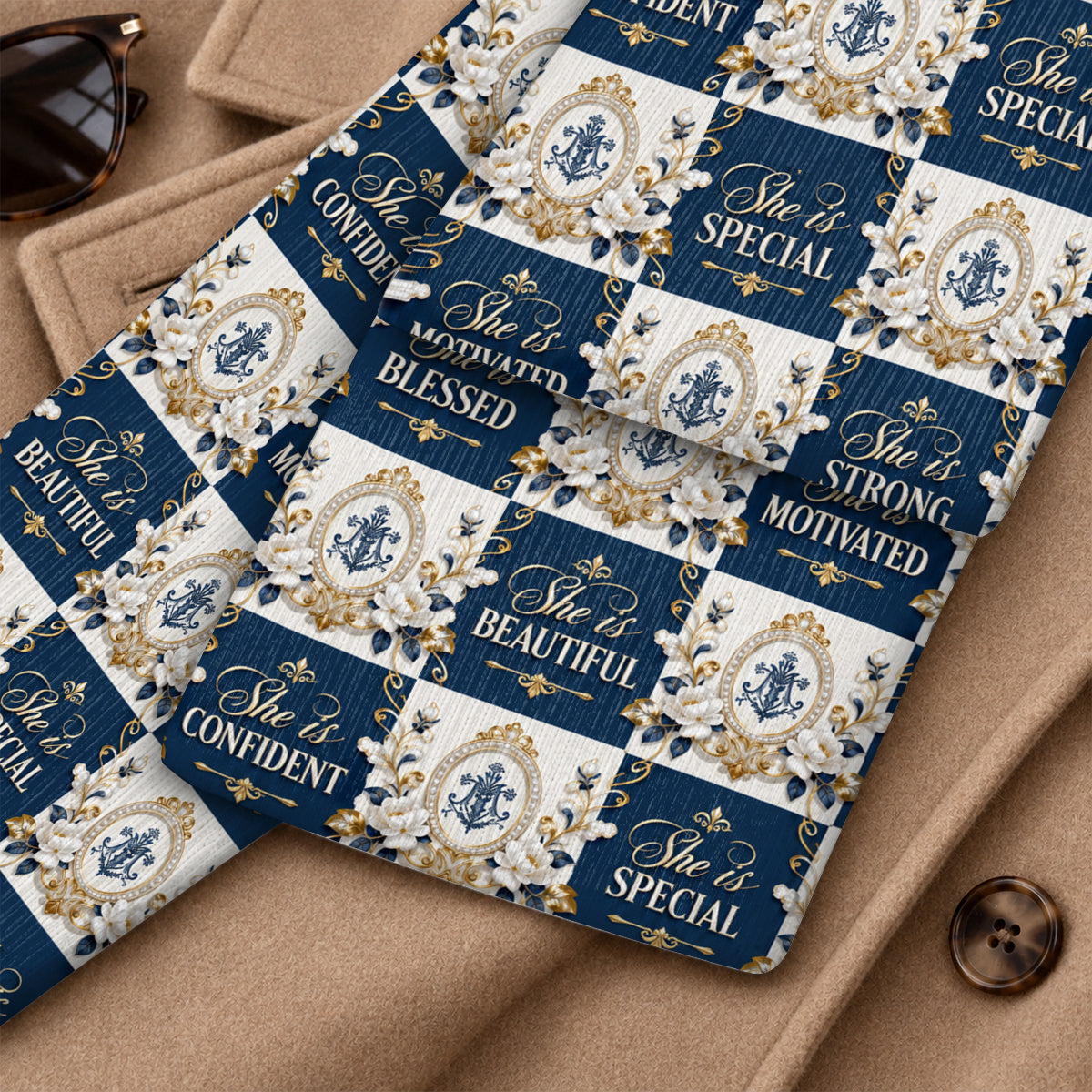 She Is Blessed, Gift For Her | Personalized Scarf