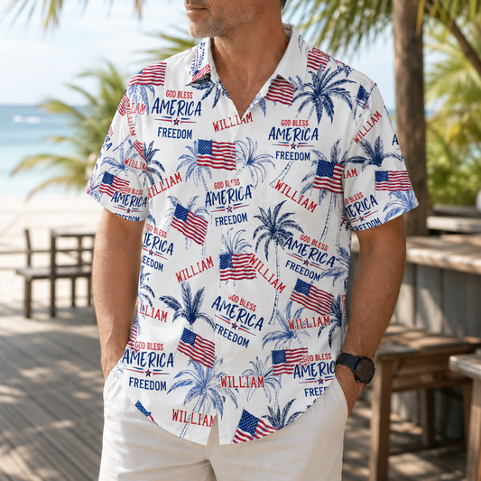 Freedom, Gift of Liberty | Personalized Hawaiian Shirt