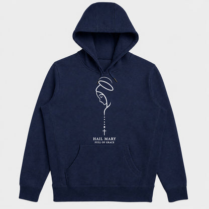Hail Mary Full Of Grace, Gift For Grandma - 2D Unisex Hoodie