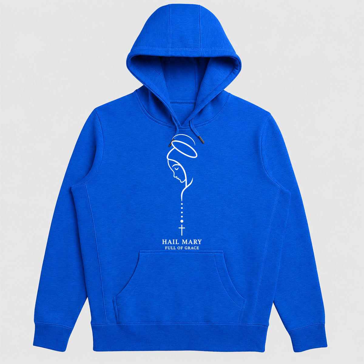 Hail Mary Full Of Grace, Gift For Grandma - 2D Unisex Hoodie