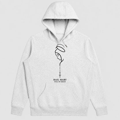 Hail Mary Full Of Grace, Gift For Grandma - 2D Unisex Hoodie