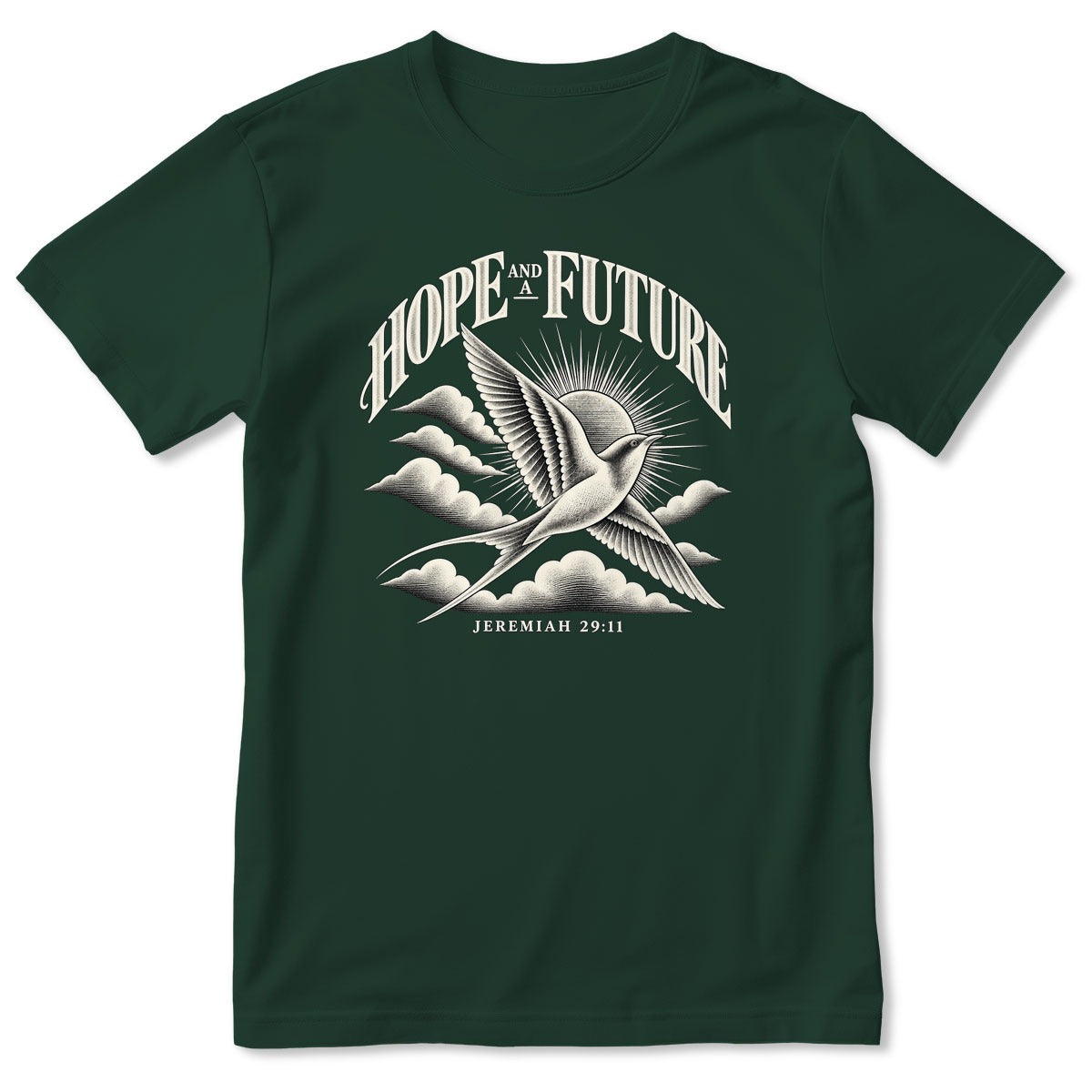 Hope And A Future, Jeremiah 29:11, Gift For Christian - 2D Unisex T-shirt