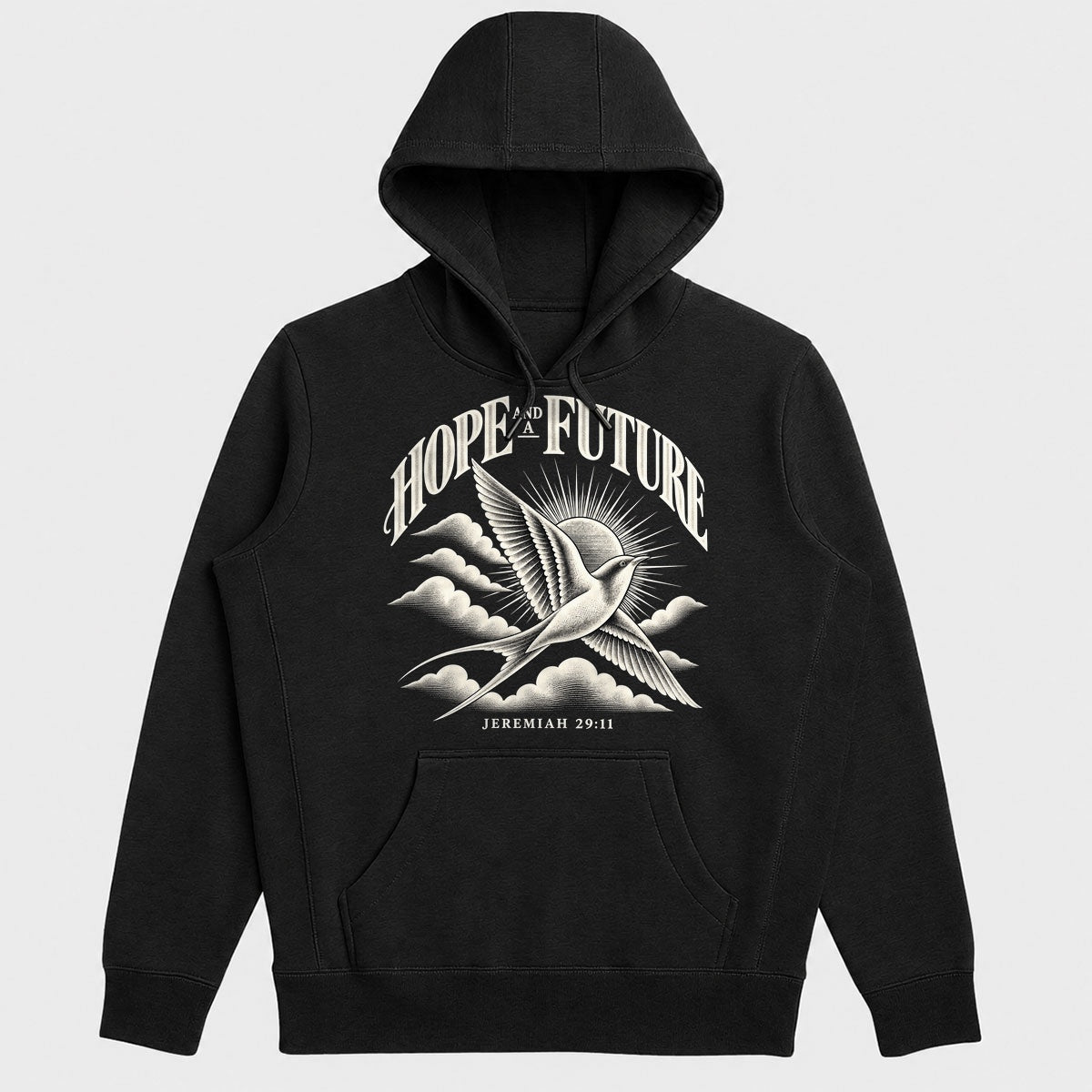Hope And A Future, Jeremiah 29:11, Gift For Christian Graduates - 2D Unisex Hoodie