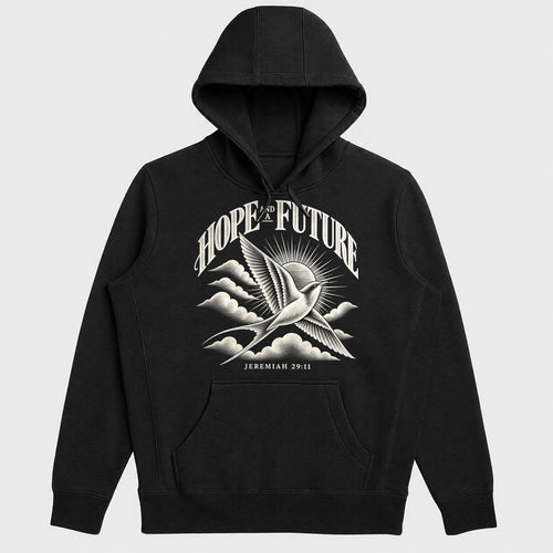 Hope And A Future, Jeremiah 29:11, Gift For Christian Graduates - 2D Unisex Hoodie