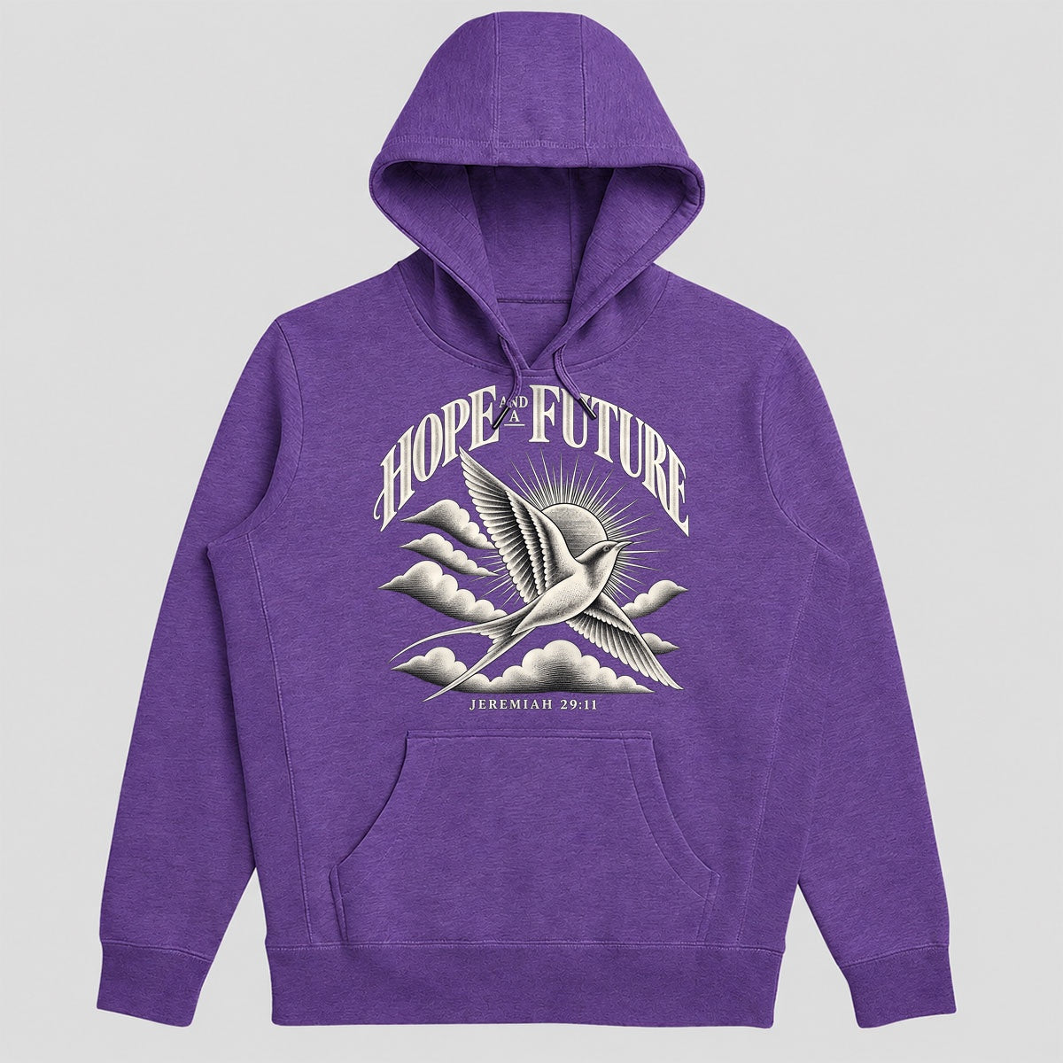Hope And A Future, Jeremiah 29:11, Gift For Christian Graduates - 2D Unisex Hoodie