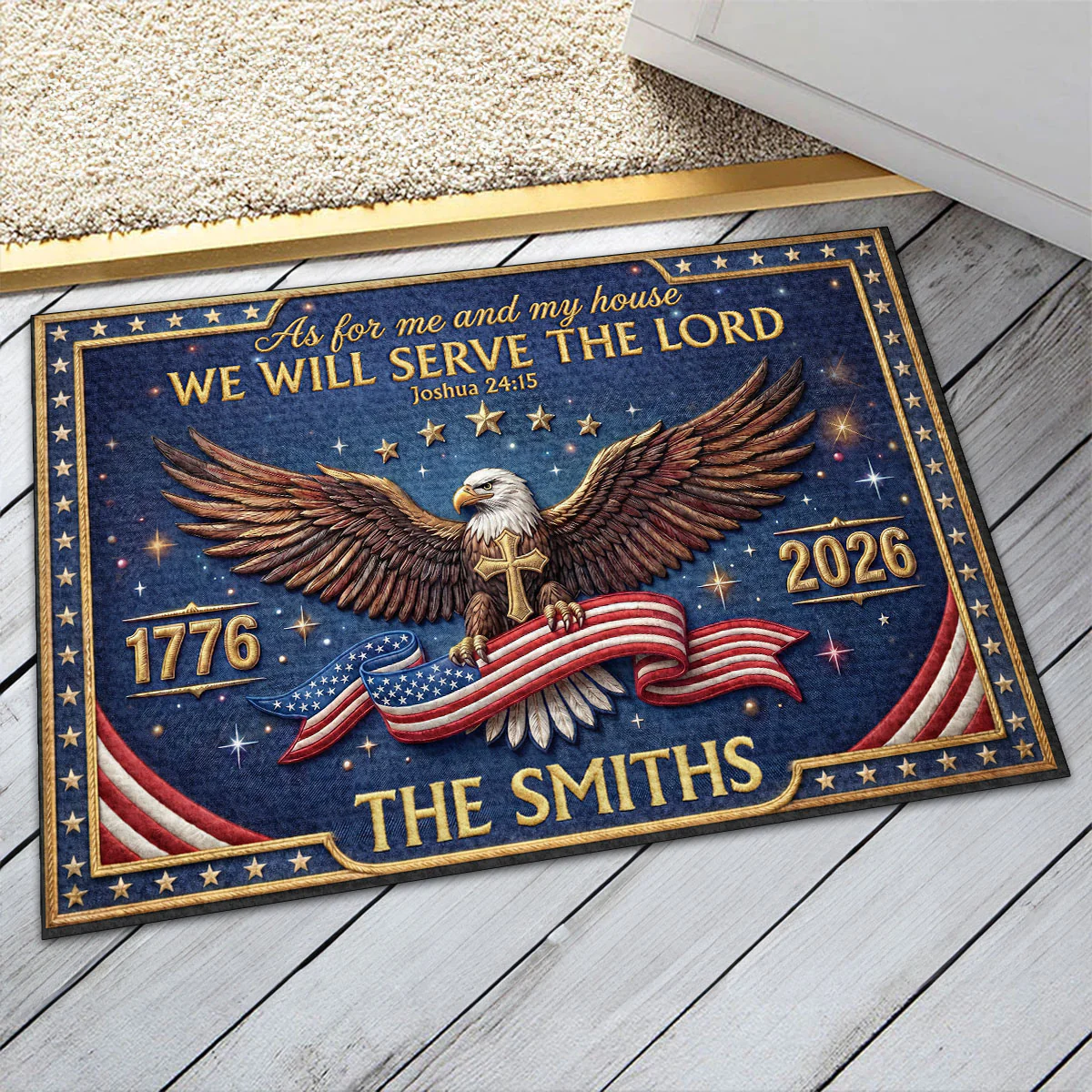 Chosen To Serve Him - Personalized Doormat