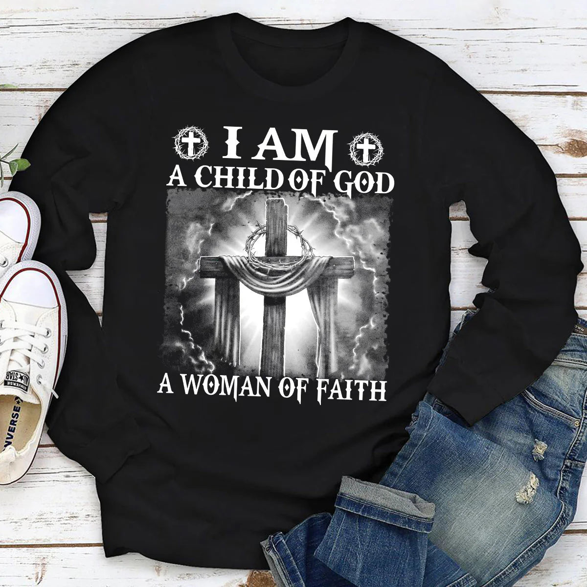 I Am A Woman Of Faith | 2D Unisex Long Sleeve