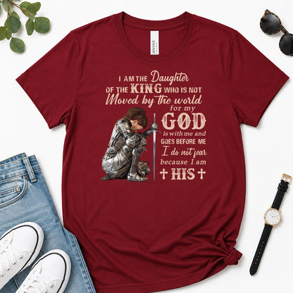 I Am The Daughter Of The King, Gift For Christian Women - 2D Unisex Premium T-shirt